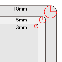 角丸加工見本